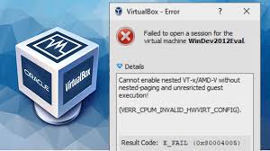virtualbox cannot enable nested vt x