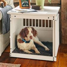 Wooden End Table Crate Dog Crate