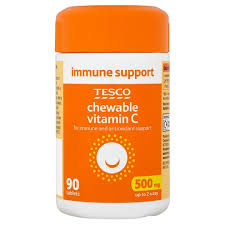 After opening and closing over and over the air may oxidize the tablets. Tesco Chewable Vitamin C 500mg 90s