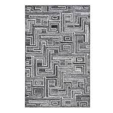 black white maze rug s