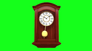 chiming wall clock stock footage