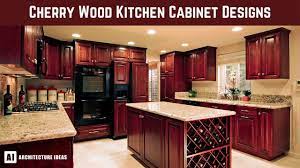 cherry wood kitchen cabinet designs