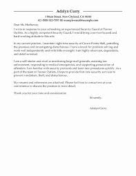 This is an example of a cover letter for an information security analyst job. Security Guard Cover Letter For Resume Of Cover Letter For Security Job Elegant Best Security Guard Cover Letter Examples Free Templates