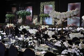 black wedding dÉcor for a moody and