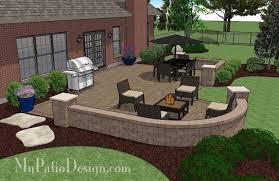 Patio Design Wall Seating