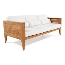 craftsman deep seating teak sofa