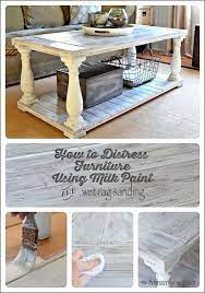 Distress Wood Furniture With Milk Paint