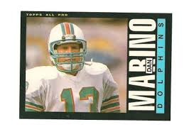 1986 topps football rack dan marino front buster rhymes louis lipps 1000 yard. 1985 Topps Dan Marino Miami Dolphins 314 Football Card For Sale Online Ebay