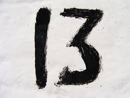 13 (number), the natural number following 12 and preceding 14. The Number 13 Englishosaca
