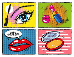 vine comic pop art makeup and