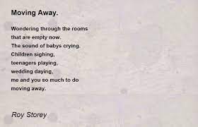 moving away poem by roy y