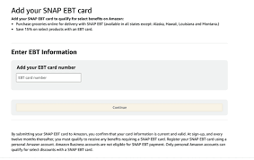 how to add ebt card to amazon app