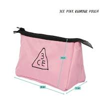 3ce pink rumour pouch makeup bag travel