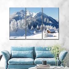 Winter Austrian Alps Multi Panel Canvas