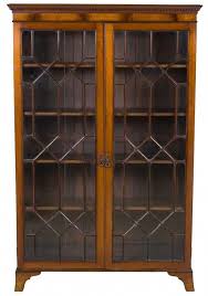 antique bookcase with doors english
