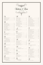 Flourish Monogram 08 Monogram Wedding Seating Chart With