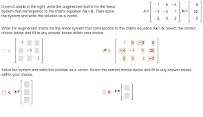 Matrix Equation Ax B Then Solve