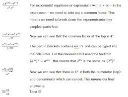 Simplifying Exponential Expressions