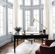The clean white surfaces on the floor and desk space help to accent the other colors in the room. 65 Best Bedroom Office Design Ideas 2021 Guide