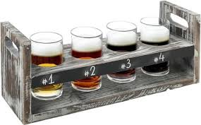 rustic torched wood 5 pc craft beer