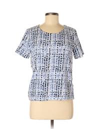 Details About Hasting Smith Women Blue Short Sleeve T Shirt M