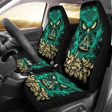 Owl Car Front Seat Covers Custom Mace