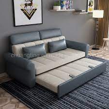 The tufted seat cushion and backrest add a contemporary style, plus the rounded chrome legs add just the right finishing touches. China Hotel Room House Furniture Fashion Folding Futon Sofa Bed With Stool Pull Out Sofa China Sofa Bed Sofa Cum Bed