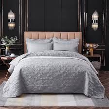 china hotel bedding silver bed linen