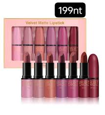 6 colors velvet matte lipstick set