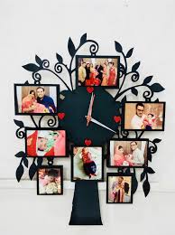 Family Tree Photo Wall Clock Father S