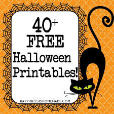 40 free halloween printables