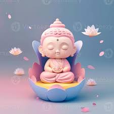 image of baby buddha with lovely starry