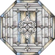 Bevel Stained Glass Window 1 Octagon