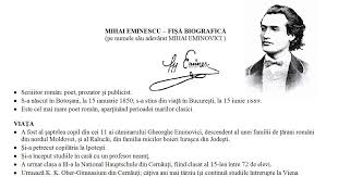 Pentru al şaselea an consecutiv, în ziua de 15 ianuarie, data naşterii poetului mihai eminescu, sărbătorim ziua culturii române, „o zi de reflecție asupra culturii române şi a proiectelor culturale de. Cu Prilejul Zilei De 15 Ianuarie Ziua In Care SÄƒrbÄƒtorim NaÈ™terea Poetului Mihai Eminescu Am PregÄƒtit Pentru È™colÄƒrei O FiÈ™Äƒ Care ConÈ›in Ecards Memes
