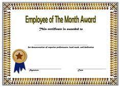 Showing your employees that their work is both noticed and valued will go a long way toward keeping up morale and motivation. 22 Employee Award Certificate Template Ideas In 2021 Employee Awards Certificates Awards Certificates Template Certificate Templates