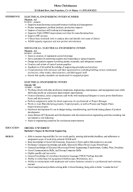 This part is one of the most standardized in an entry level engineering resume writing process and doesn't require a special. Electrical Engineering Intern Resume Samples Velvet Jobs