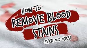 how to remove dried set in blood stains