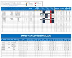 Employee Time Off Tracking Spreadsheet Vacation Planner
