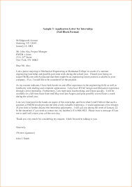 Simple Resignation Letter Format Sample Internship