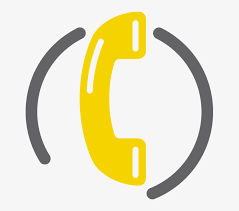 phone icons yellow contact us icon