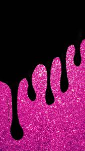 pink aesthetic glitter drip wallpaper