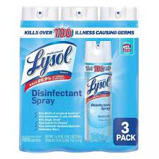 lysol disinfectant spray crisp linen