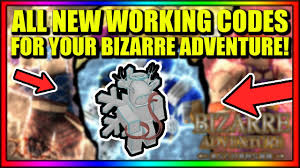 Here is the latest list of active your bizarre adventure codes for june 2021. All New Working Codes For Your Bizarre Adventure Feb 2021 Youtube
