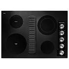 KitchenAid 30 in. Electric Downdraft Cooktop in Black with 4 Elements KCED600GBL