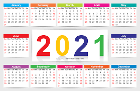 Print and list all your holidays and notes. Free Download Calendar 2021