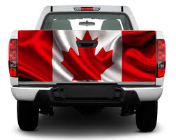canada flag tailgate decal sticker wrap