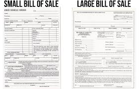 Bill Of Sale M D Auto Dealer Supply