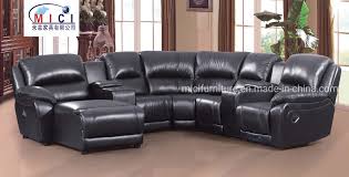 cinema corner recliner leather sofa