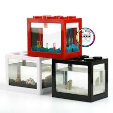 Sumber rejeki aquarium berlokasi di jalan taman kayoon stand no. Ready Stocks Mini Fish Aquarium Lego Blocks Design Fish Tank Shopee Malaysia