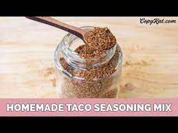 homemade taco seasoning mix copykat